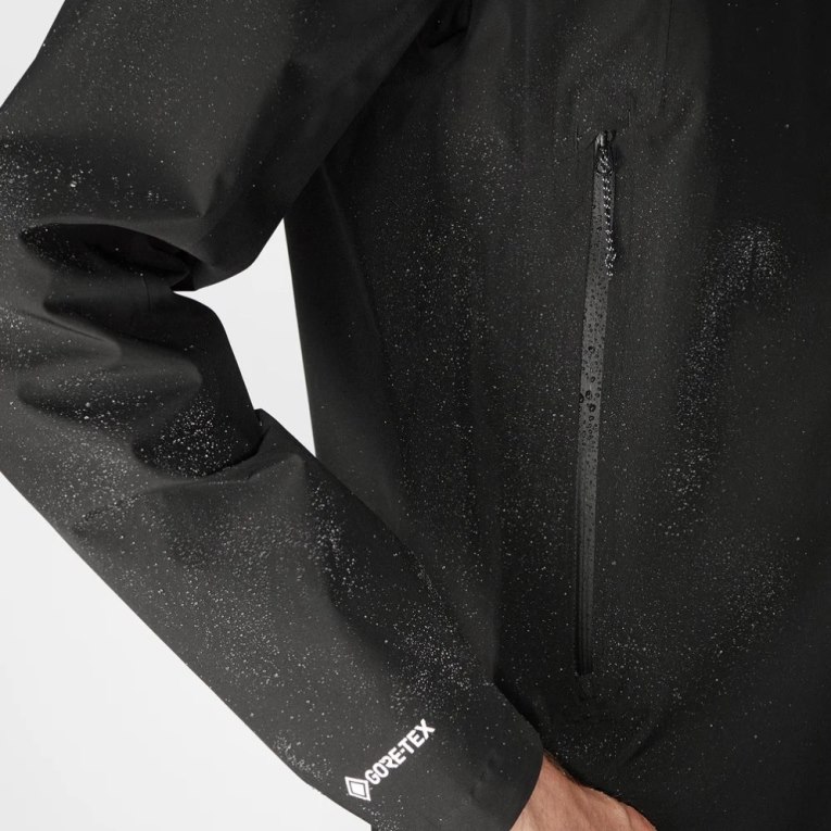 Salomon Outline GTX 2.5 Layers Waterproof Men's Shell Jackets Black | CA 16X5